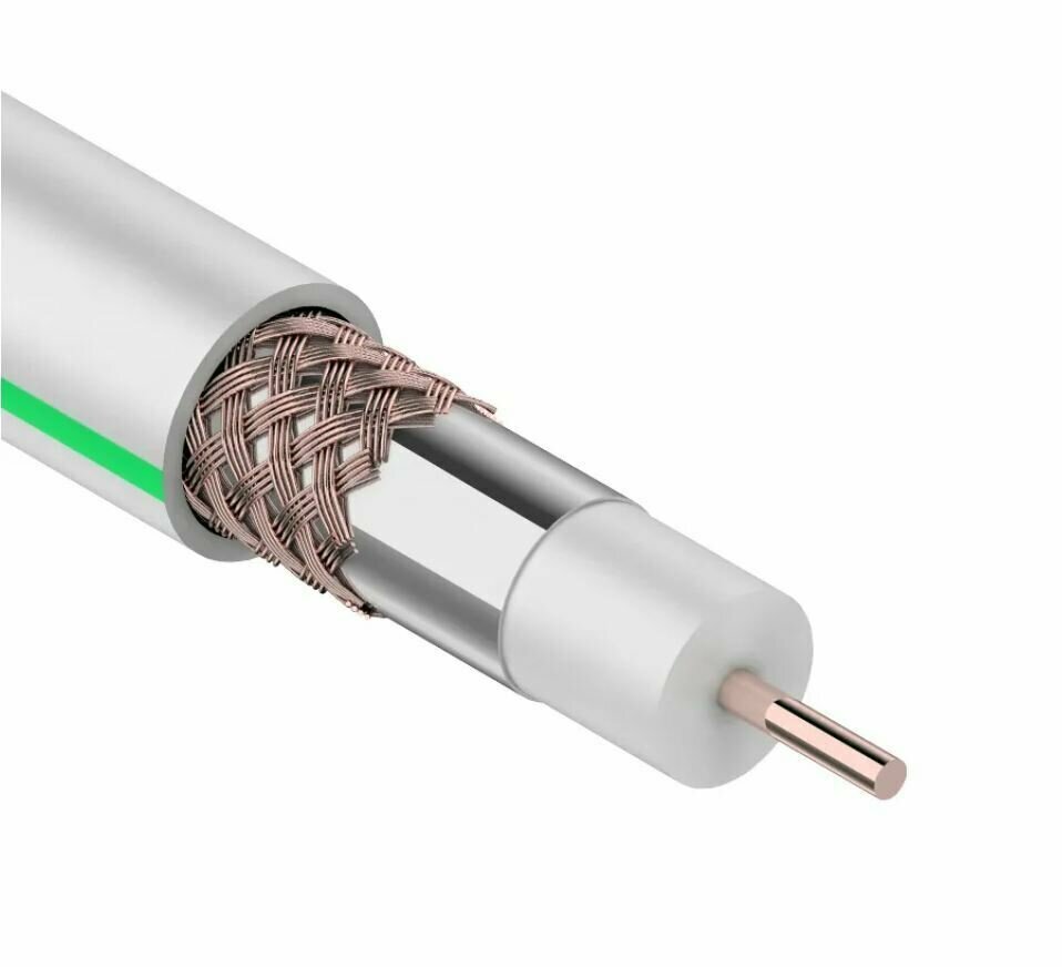 "SAT-703" - телевизионный коаксиальный кабель, 75 Ом, CCS, 100 метров - фотография № 3