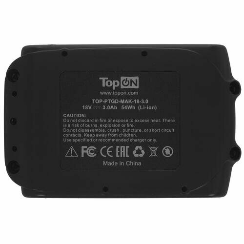 Аккумулятор для Makita Li-ion BCF, BCL, BCS, BDA, BDF, BFR, BFS, BGA Series. 194205-3, BL1830. TopON - фото №12