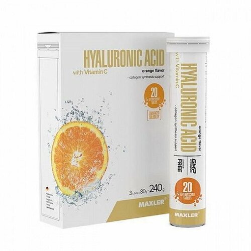 Maxler Hyaluronic Acid with Vitamin C 3 тубы по 20 шип. табл (Maxler) Апельсин