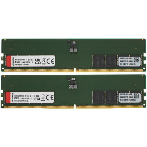 Kingston DRAM 64GB 4800MT/s DDR5 Non-ECC CL40 DIMM (Kit of 2) 2Rx8 EAN: 740617325034 - фото №3