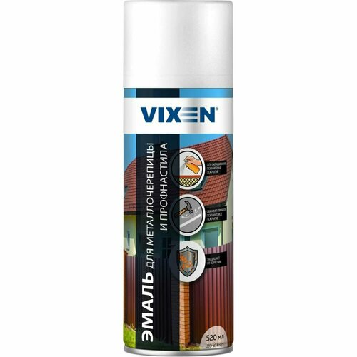 Эмаль для металлочерепицы и профнастила Vixen VX-48017 эмаль для металлочерепицы и профнастила skyron шоколадно коричневая ral 8017 sr 48017