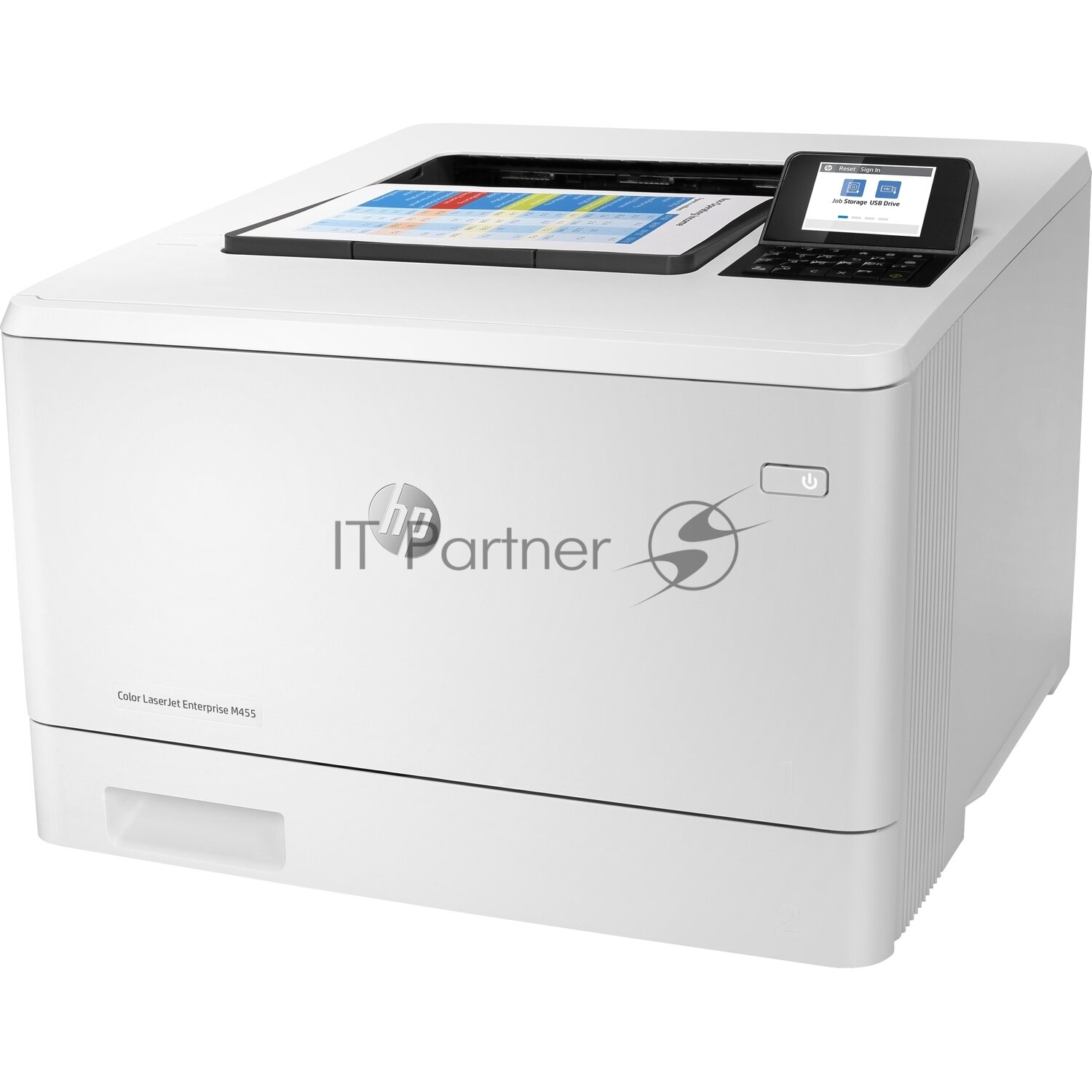 Принтер лазерный HP Color LaserJet Pro M455dn лазерный, цвет: белый [3pz95a] - фото №15