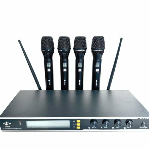 ROSS U4MOD Микрофонная радиосистема с четырьмя ручными микрофонами UHF диапазона500-560 МГц 2435200₽