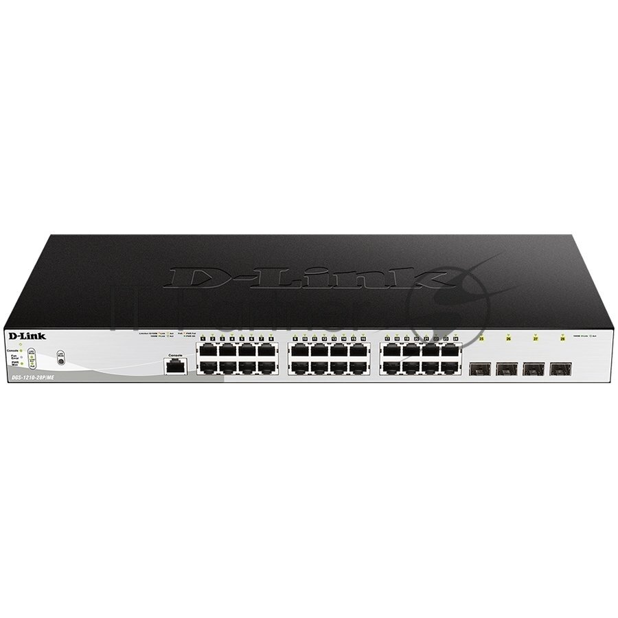 Коммутатор D-link DGS-1210-28/ME/A2B Gigabit Smart Switch with 24 10/100/1000Base-T ports and 4 Gigabit MiniGBIC (SFP) ports