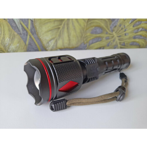 Большой и мощный светодиодный фонарь противоударный из металла с телескопическим зумом Annsna AS-103 2320₽