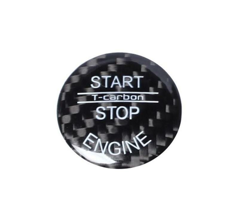 Накладка на кнопку Stop/Start для BMW (карбон черный) 25