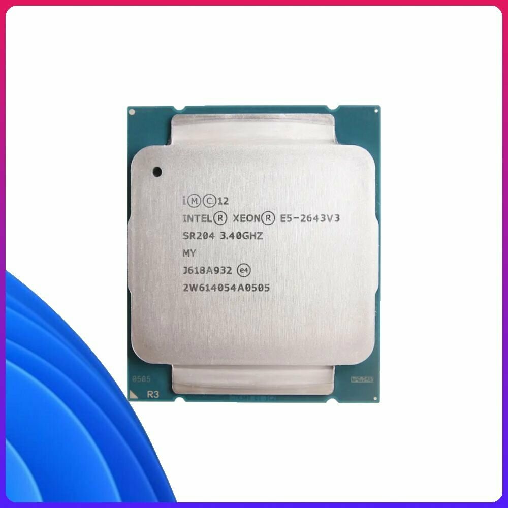 S2011-3 Intel Xeon E5-2643 v3 3,4-3,7GHz, 6 ядер, 12 потоков, 20mb, TDP 135W, FSB 2133MHz