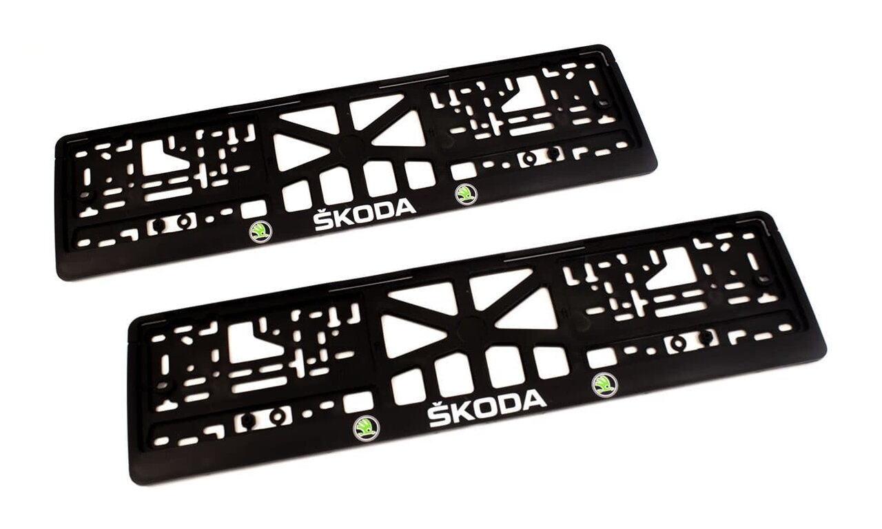 Рамки госномера для Skoda 2 шт