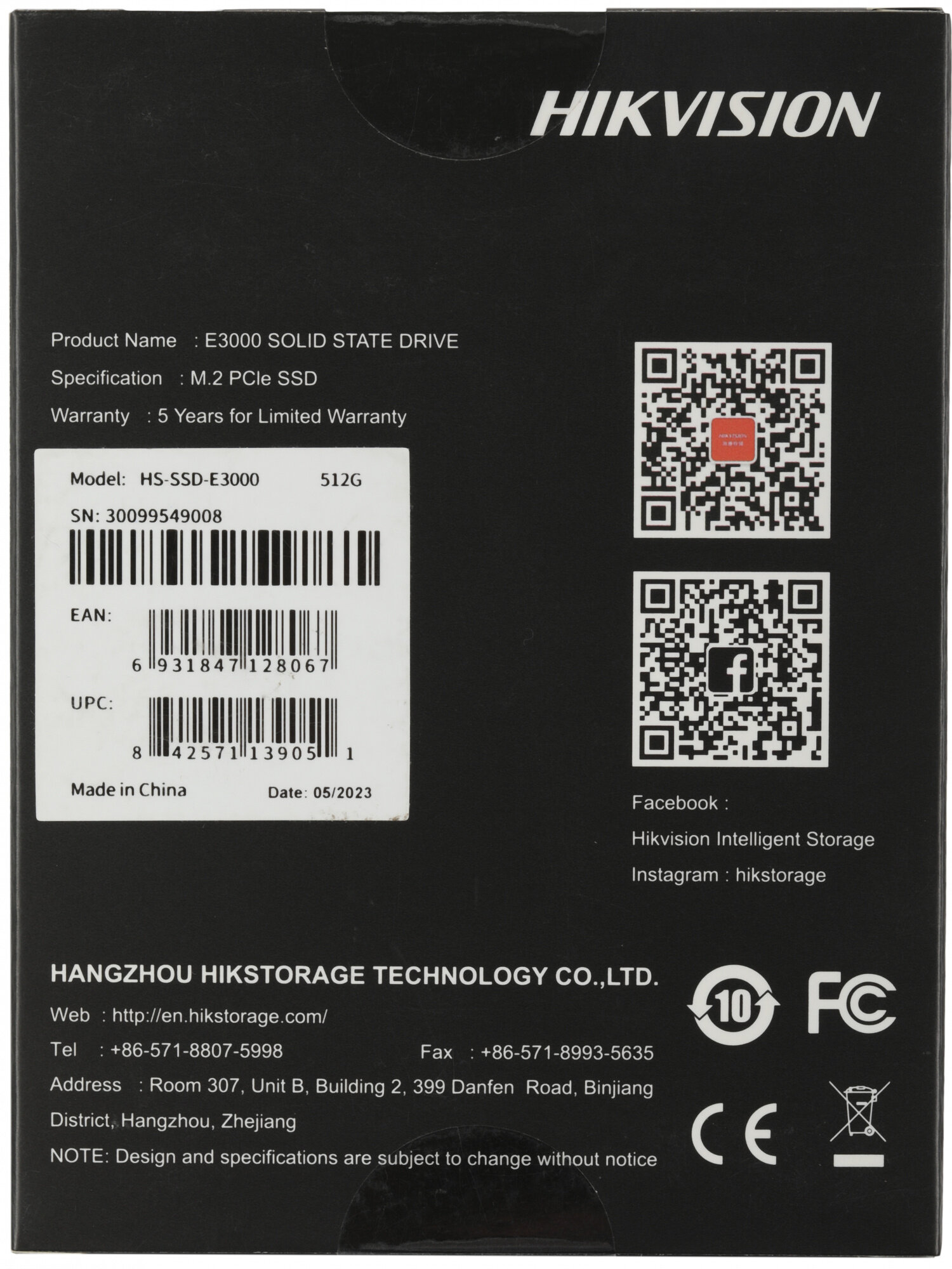 Накопитель SSD HIKVision 512GB E3000 Series (HS-SSD-E3000/512G) - фото №19