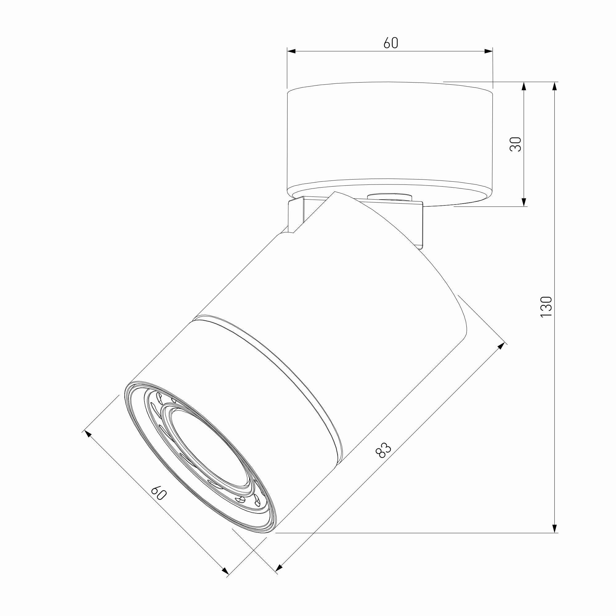 Накладной светильник Elektrostandard Niro 25013/01 черный IP20 - фотография № 3