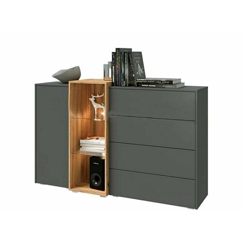 Комод Сплит Графит Дуб крафт 20418₽