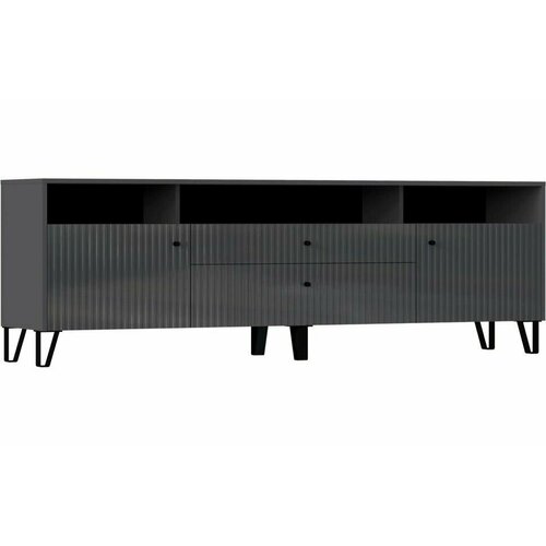 Тумба ТВ Оливия Графит Графит Глянец 15007₽