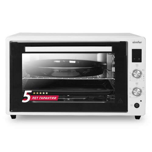 Мини-печь Simfer M7070 6 режимов конвекция двойное стекло цифровой дисплей цвет белый 19990₽
