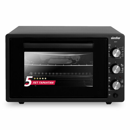 Мини-печь Simfer M4271 6 режимов конвекция двойное стекло цвет черный 1099000₽