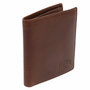 Бумажник KLONDIKE Dawson, натуральная кожа в коричневом цвете, 9,5 х 2 х 10,5 см, KD1118-03