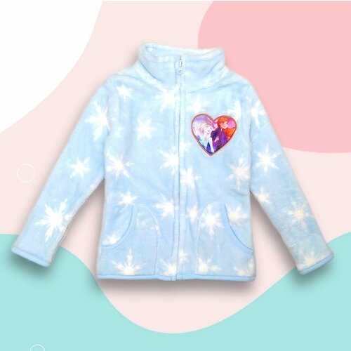 фото Толстовка , размер 98 см, голубой, белый нет