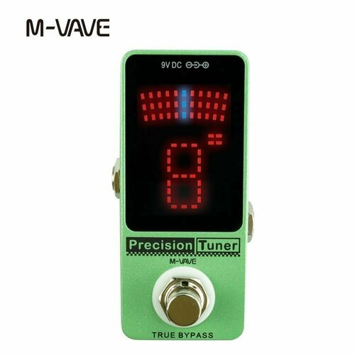 Тюнер для гитары Cuvave M-VAVE Precision Tuner, зеленый
