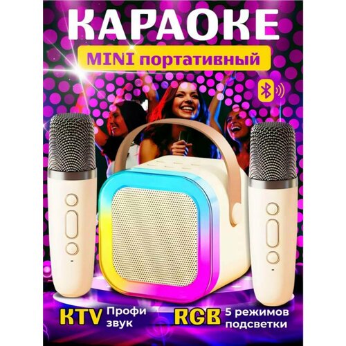 Портативная музыкальная колонка с микрофонами для караоке 179900₽