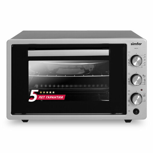 Мини-печь Simfer M4274 6 режимов конвекция двойное стекло цвет серый 1299000₽