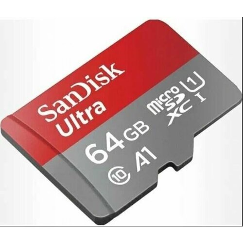 Карта памяти SanDisk 64GB microSDXC Class 10 Ultra UHS-I A 1 (140 Mb/s) без адаптера карта памяти sandisk ultra microsdxc a1 c10 u1 uhs i 150mb s sdsquac 256g gn6mn