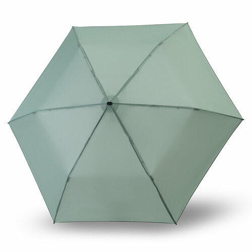фото Мини-зонт knirps, механика, 3 сложения, купол 90 см., 6 спиц, система «антиветер», чехол в комплекте, зеленый
