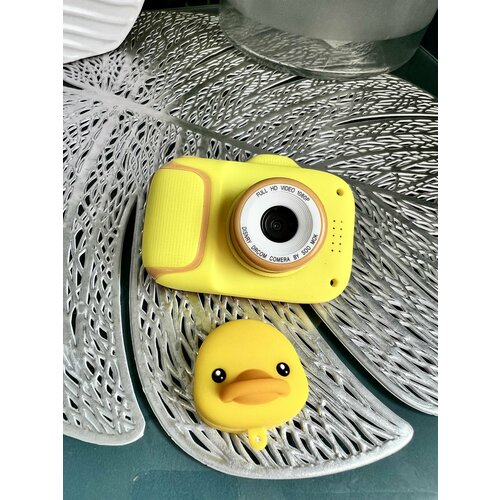 Детский желтая уточка набор 3в1 Детский цифровой фотоаппарат с селфи камерой 173300₽