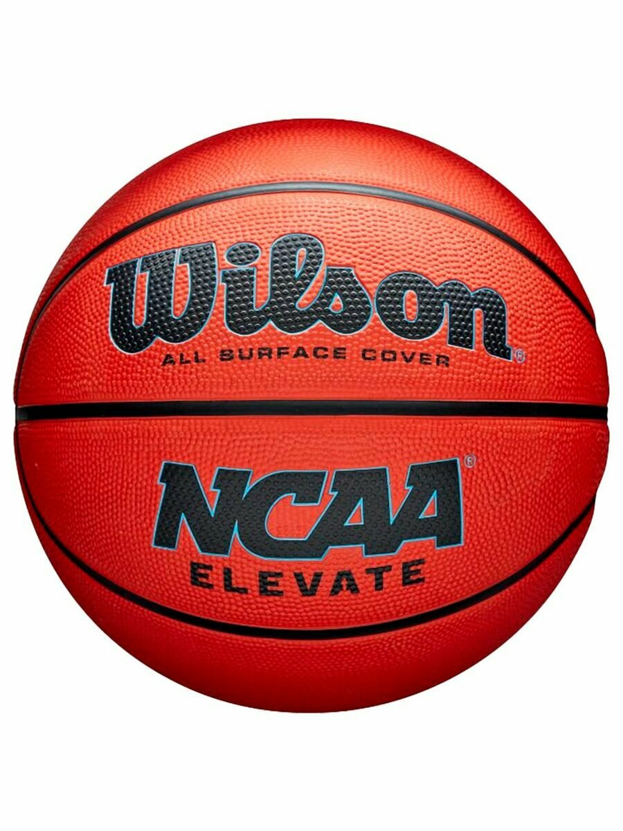 Мяч баск. WILSON NCAA Elevate, WZ3007001XB7, р.7, резина, бутил. камера, оранжево-черный