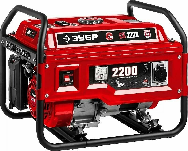 Генератор бензиновый СБ-2200 Мастер однофазный синхронный щеточный 2.2 кВт ЗУБР