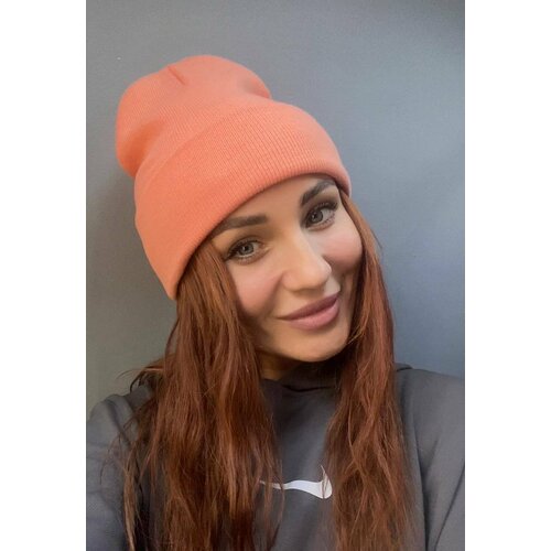 фото Шапка бини activ, размер 50/60, коралловый