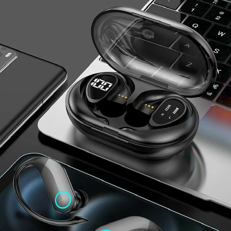 Наушники Спортивные Беспроводные С Заушным Креплением G37 Bluetooth ...