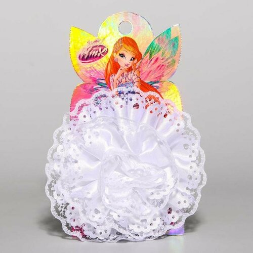 Бант для волос белый 10 см Фея Блум WINX 360₽