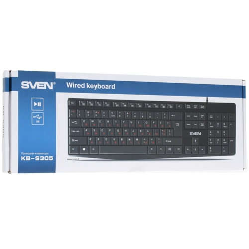 Клавиатура SVEN KB-S305 чёрный (SV-018801) - фотография № 12
