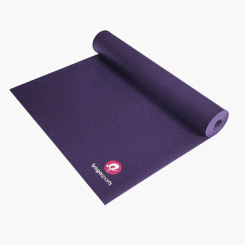 фото Коврик для йоги iyogasports pro travel фиолетовый 183х61 см, толщина 2 мм, суперпрочный