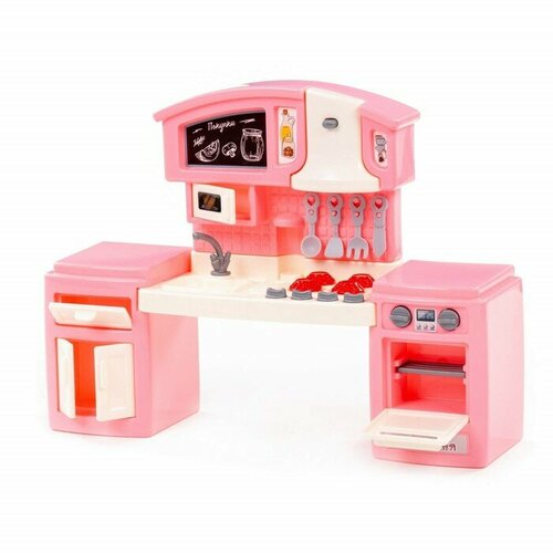 набор мини настольный кухня вилена в коробке Мини-кухня «Малютка», в коробке № 2, цвет розовый