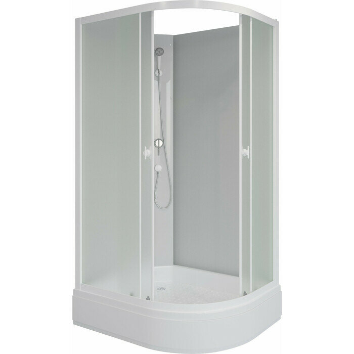 Душевая кабина Niagara Promo P100/70/26L/MT/BK 100х70, поддон средний, стекло матовое