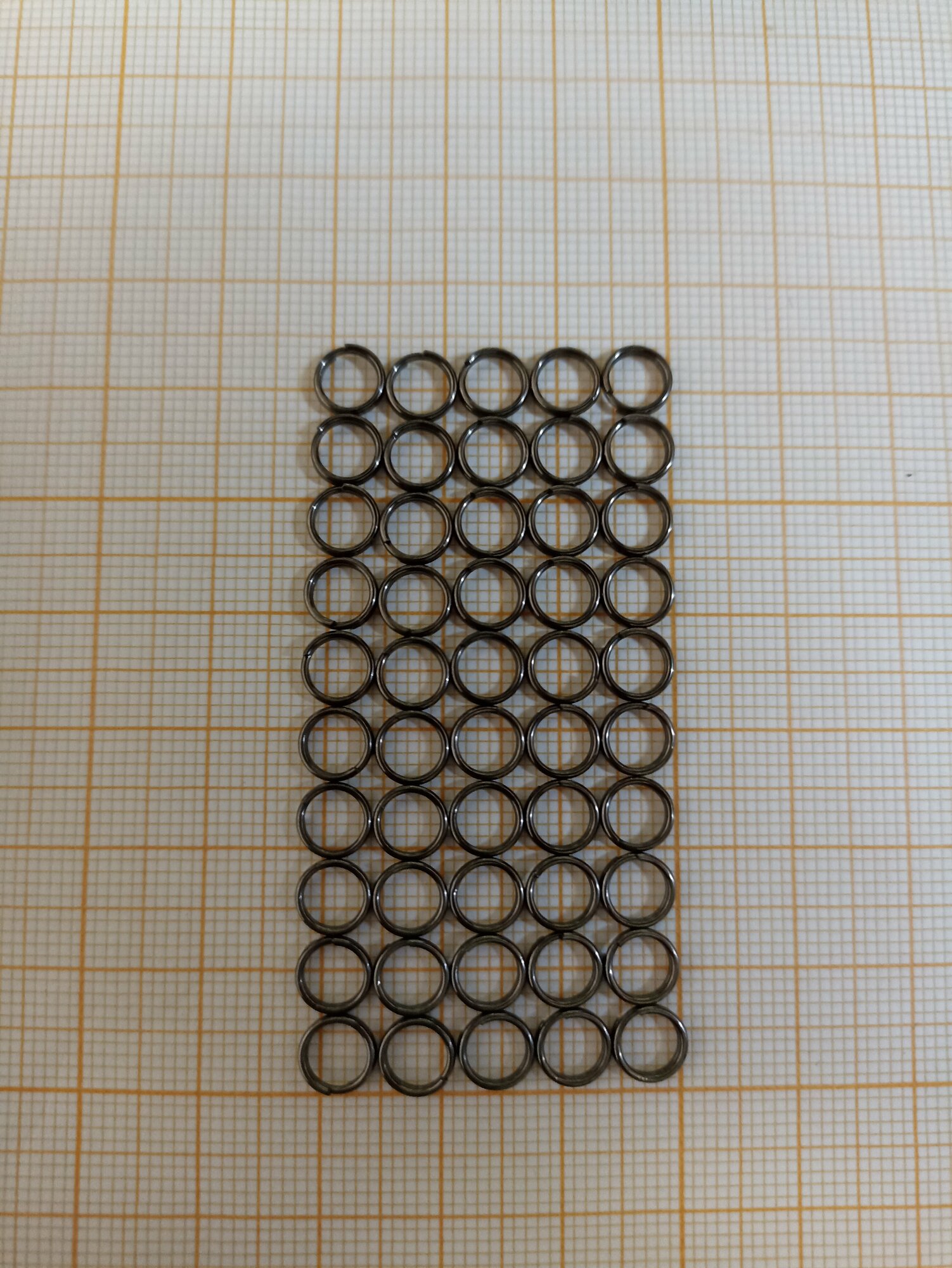 Заводное кольцо для рыбалки Fysadei 5 мм 50 штук выдерживает нагрузку до 8 кг