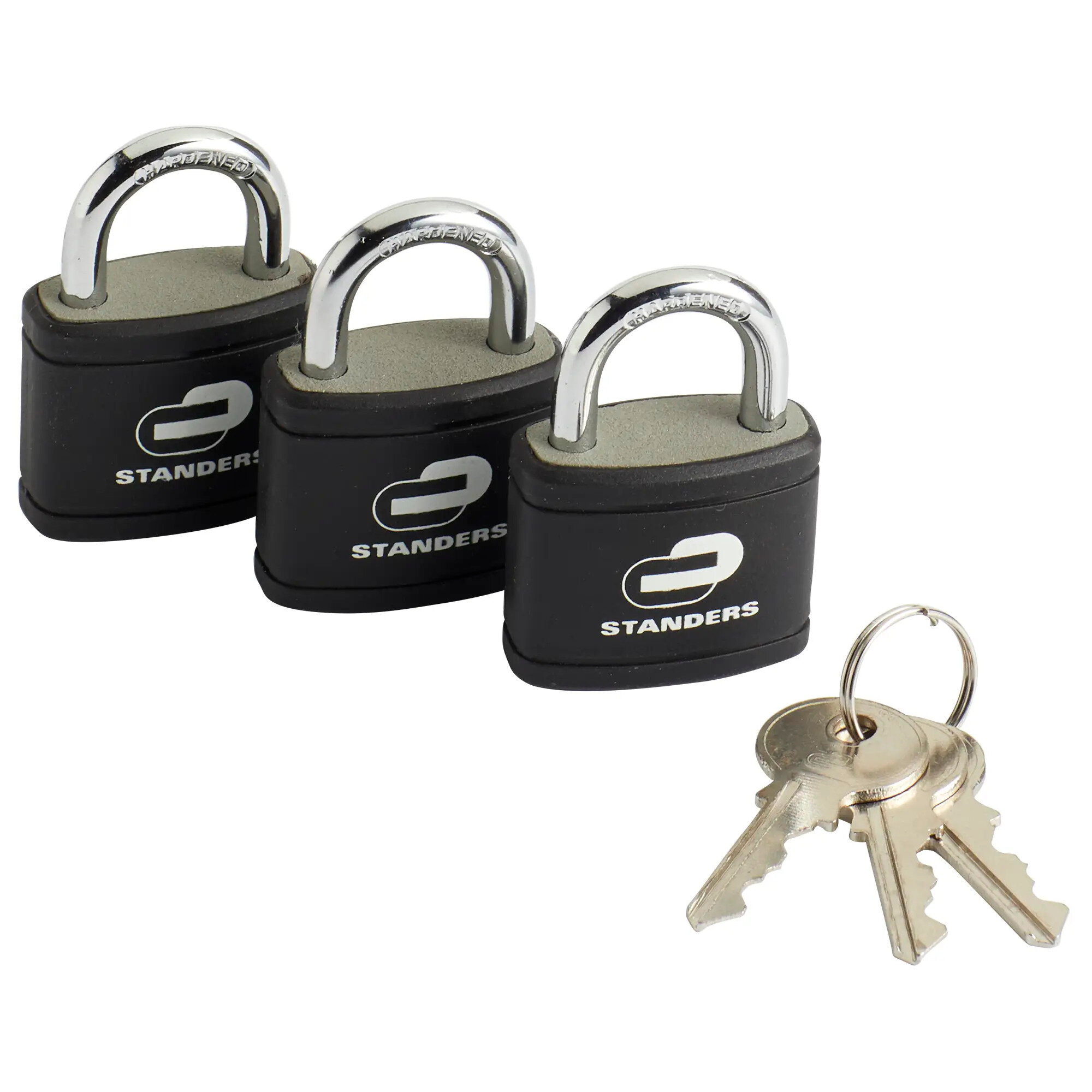Замок навесной Standers 35x30 мм 3 шт чугун