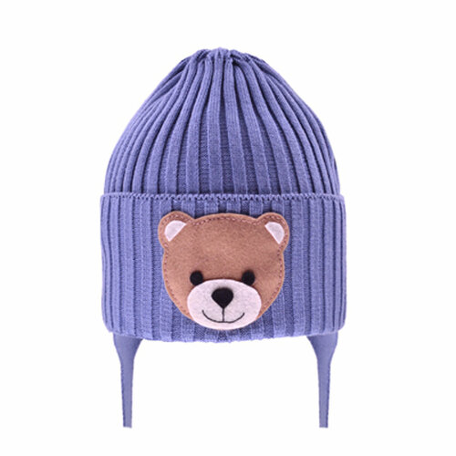 фото Шапка бини андерсен, размер 48-50, голубой