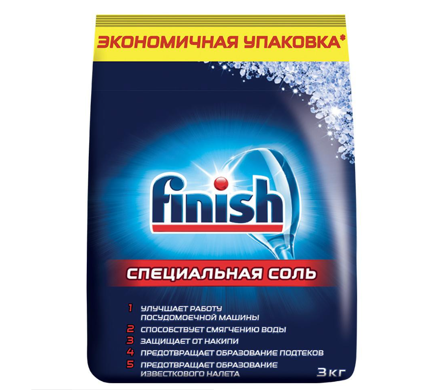 Finish Соль специальная гранулированная для посудомоечных машин 3 кг