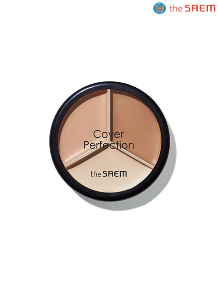 The Saem Консилер Cover Perfection Triple Pot Concealer 02 Contour Beige