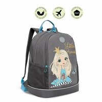 Рюкзак для девочки GRIZZLY rg-263-2/1 серый принцесса