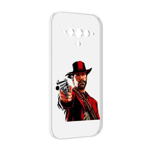 Чехол MyPads Red-Dead-Redemption-2-РДР-2 для Doogee V30 задняя-панель-накладка-бампер