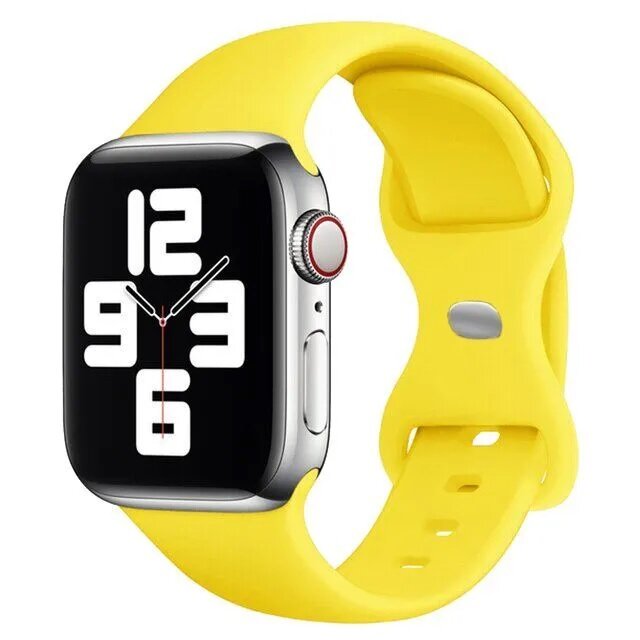 Ремешок силиконовый Sport Band для Apple Watch 38/40/41 mm. Желтый
