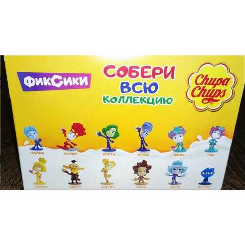 Коллекция фигурок Chupa Chups серии Фиксики 12 штук