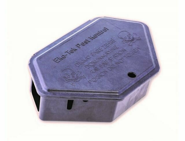 фото Крысоловка пластиковая Защитный приманочный контейнер для раскладывания отравленных приманок для грызунов, короб для отравы крыс, пр-во Турция