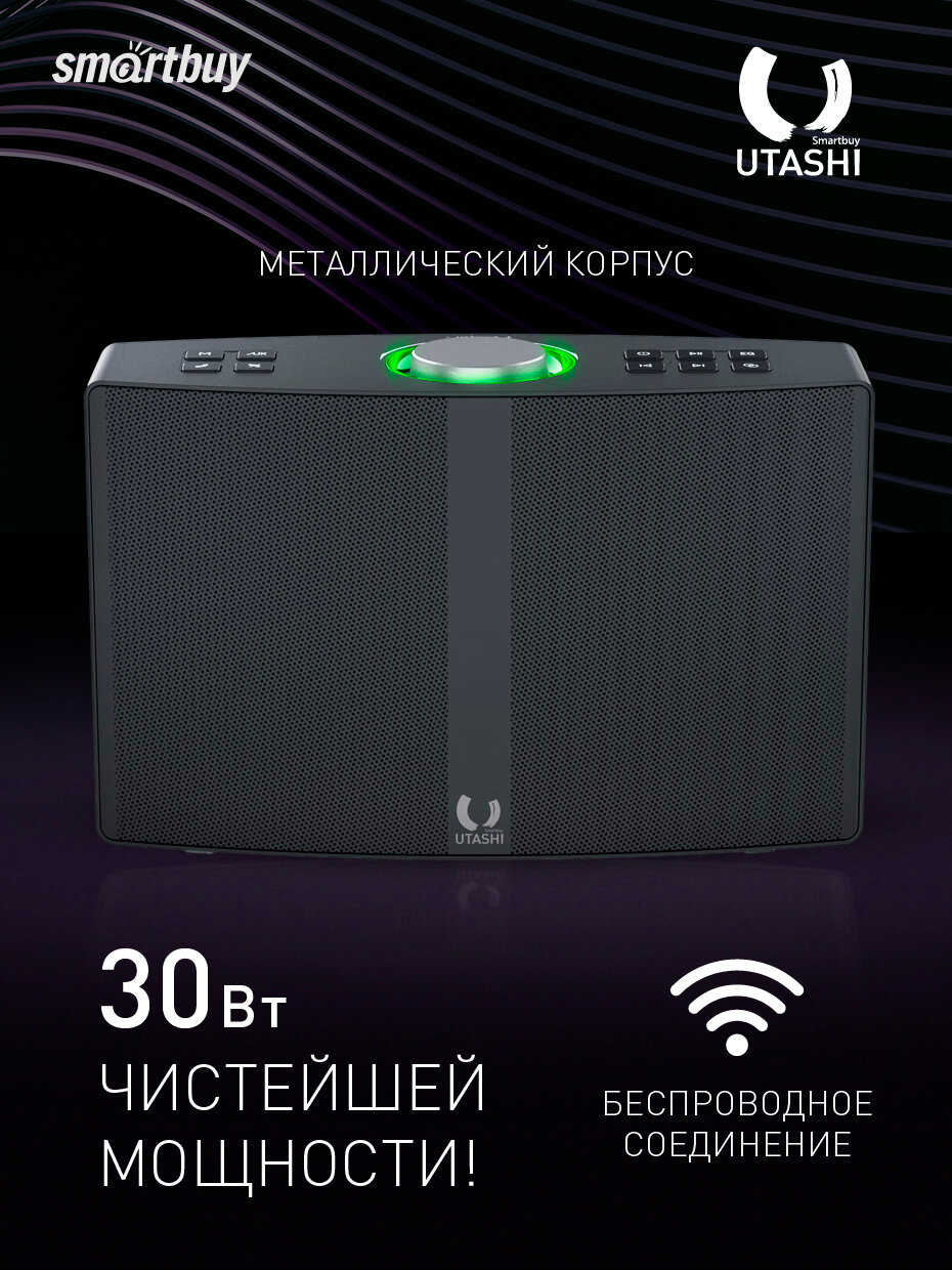 Портативная акустика Smartbuy UTASHI ROCK черный (SBS-530)