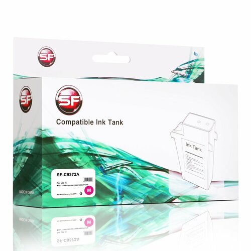 Картридж HP C9372А DJ T1100/1120/1200/1300/610/620/770/790 Magenta SuperFine картридж kyocera со скрепками sh 12 для df 790 790