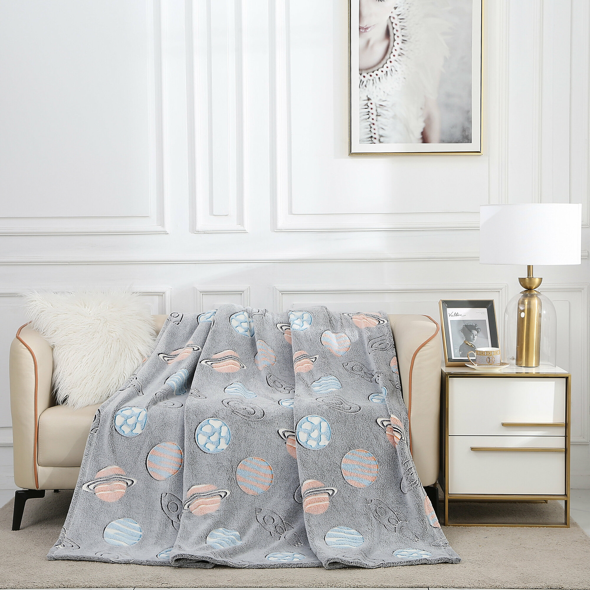 фото Плед Cleo бамбук неон велсофт 1.5-спальный 150х200