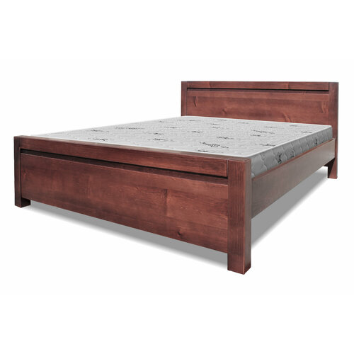 Кровать Марко из сосны, спальное место (ШхД): 140x200, цвет: венге 2