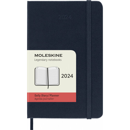 Ежедневник Moleskine CLASSIC на 2024 год Pocket 90x140мм 400стр. красный
